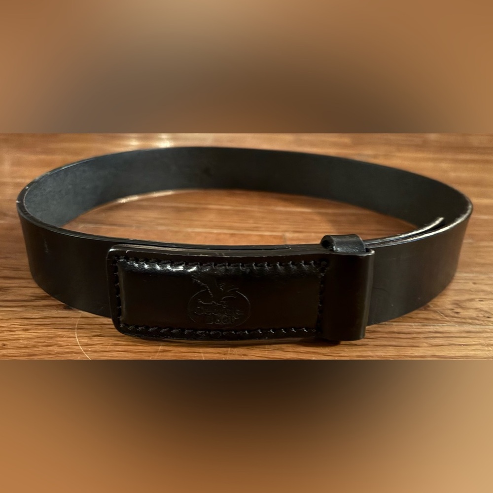Georgia Boots Genuine Leather Belt Style GB100, Black, Size 32, NWOT